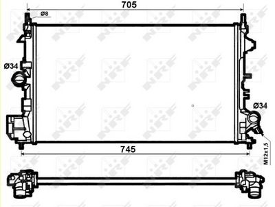 Radiators, Motora dzesēšanas sistēma NRF 53074