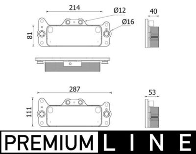 Eļļas radiators, Automātiskā pārnesumkārba MAHLE CLC 222 000P