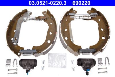 Bremžu loku komplekts ATE 03.0521-0220.3