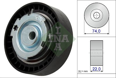 Натяжной ролик, ремень ГРМ Schaeffler INA 531 0876 10