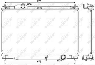 Radiators, Motora dzesēšanas sistēma NRF 53039