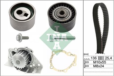 Ūdenssūknis + Zobsiksnas komplekts Schaeffler INA 530 0095 30