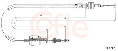 Тросик газа COFLE 11.1247