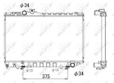 Radiators, Motora dzesēšanas sistēma NRF 53334