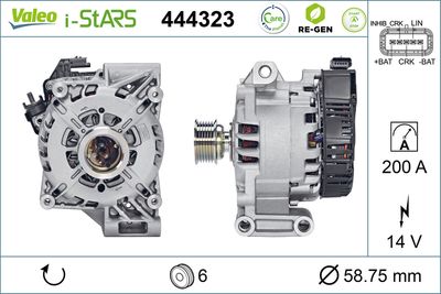 Starteris-ģenerators VALEO 444323