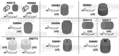 Ремкомплект уплотнительного кольца VALEO 509734