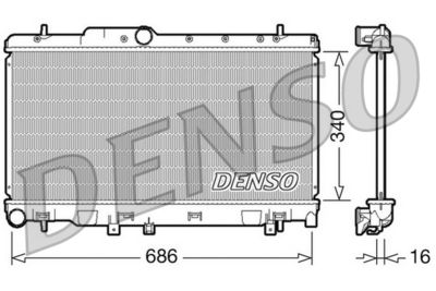 Radiators, Motora dzesēšanas sistēma DENSO DRM36010