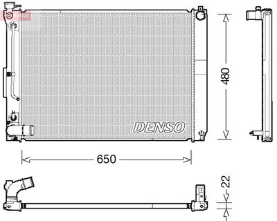 Radiators, Motora dzesēšanas sistēma DENSO DRM51012