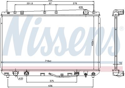 Radiators, Motora dzesēšanas sistēma NISSENS 69478