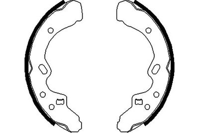 Bremžu loku komplekts KAVO PARTS KBS-5418