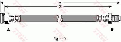 Тормозной шланг TRW PHB270