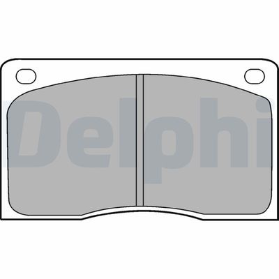 Комплект тормозных колодок, дисковый тормоз DELPHI LP132