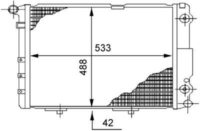 Radiators, Motora dzesēšanas sistēma MAHLE CR 294 000S