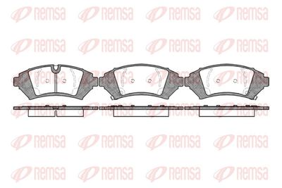 Bremžu uzliku kompl., Disku bremzes REMSA 0641.12