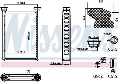 Siltummainis, Salona apsilde NISSENS 707309