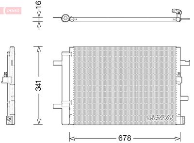 Конденсатор, кондиционер DENSO DCN02026