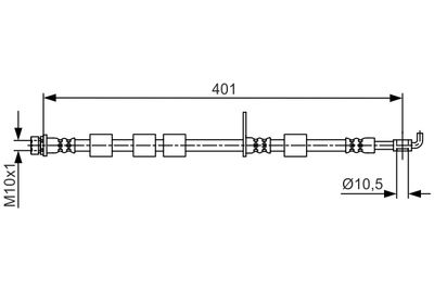 Bremžu šļūtene BOSCH 1 987 481 701