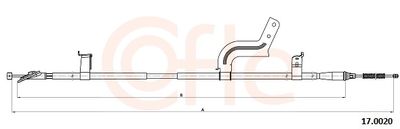 Тросик, cтояночный тормоз COFLE 92.17.0020