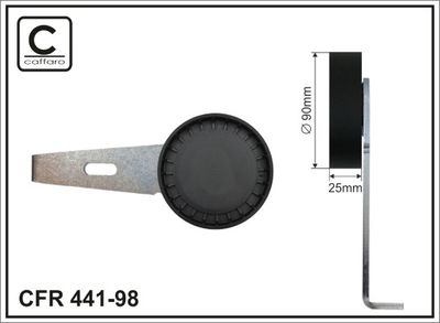 Натяжитель ремня, клиновой зубча CAFFARO 441-98