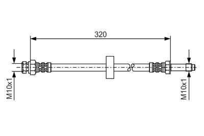 Тормозной шланг BOSCH 1 987 476 317