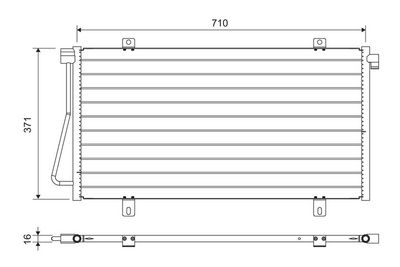 Конденсатор, кондиционер VALEO 817742