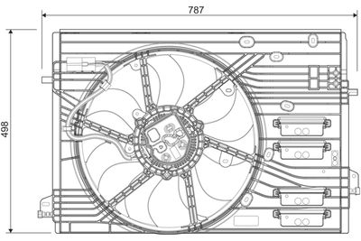 Ventilators, Motora dzesēšanas sistēma VALEO 696456