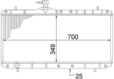 Radiators, Motora dzesēšanas sistēma MAHLE CR 1516 000S