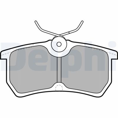 Комплект тормозных колодок, дисковый тормоз DELPHI LP1316