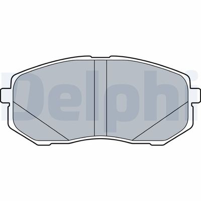 Bremžu uzliku kompl., Disku bremzes DELPHI LP3538