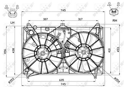 Ventilators, Motora dzesēšanas sistēma NRF 47581