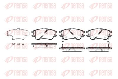 Комплект тормозных колодок, дисковый тормоз REMSA 1139.02