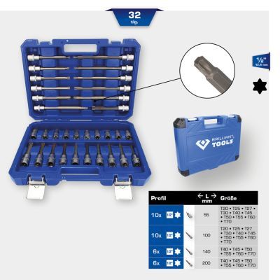 Muciņatslēgu komplekts KS TOOLS BT022532