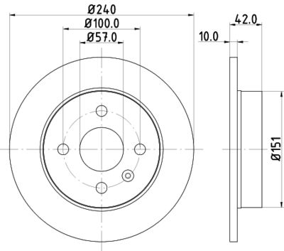 HELLA PAGID 8DD355106091 Bremžu diski