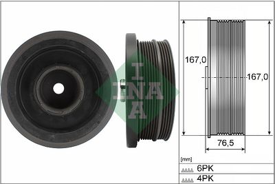 Ременный шкив, коленчатый вал Schaeffler INA 544 0082 10