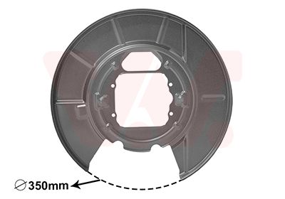 Dubļu sargs, Bremžu disks VAN WEZEL 0685374