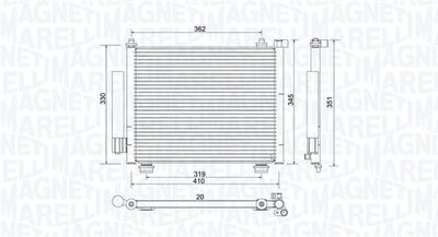 Конденсатор, кондиционер MAGNETI MARELLI 350203993000
