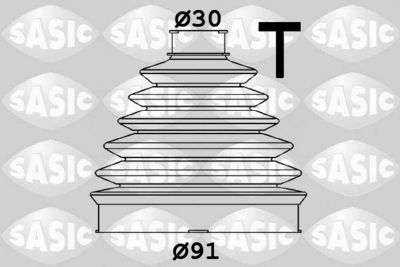 Комплект пыльника, приводной вал SASIC 1906144