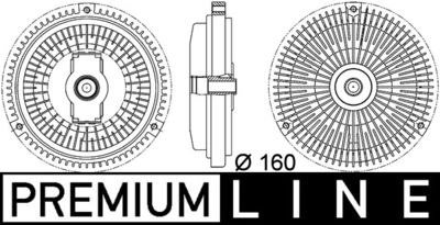 Сцепление, вентилятор радиатора MAHLE CFC 107 000P