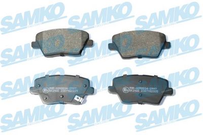 Комплект тормозных колодок, дисковый тормоз SAMKO 5SP2335