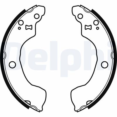 Комплект тормозных колодок DELPHI LS1964