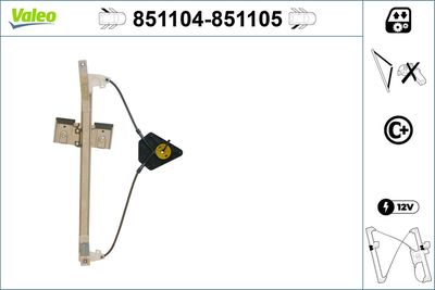 Стеклоподъемник VALEO 851104
