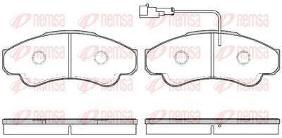 Комплект тормозных колодок, дисковый тормоз REMSA 0959.11
