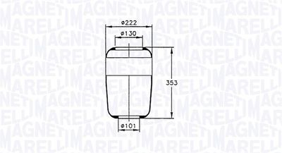 Pneimoatsperes spilvens, Pneimopiekare MAGNETI MARELLI 030607020020