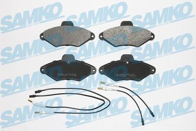 Комплект тормозных колодок, дисковый тормоз SAMKO 5SP487