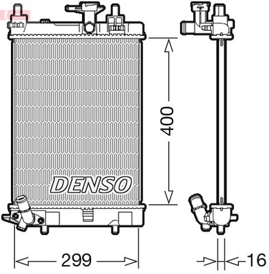 Radiators, Motora dzesēšanas sistēma DENSO DRM35003