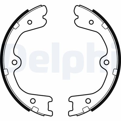 Bremžu loku kompl., Stāvbremze DELPHI LS2037