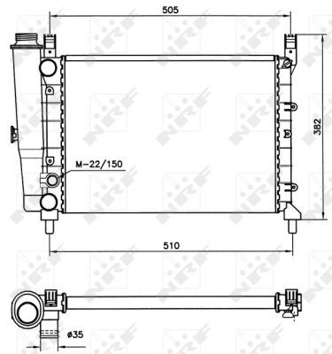 Radiators, Motora dzesēšanas sistēma NRF 58705