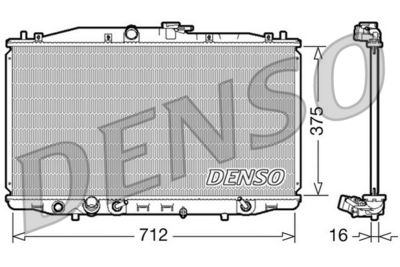 Radiators, Motora dzesēšanas sistēma DENSO DRM40022