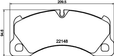 Комплект тормозных колодок, дисковый тормоз HELLA PAGID 8DB 355 040-631