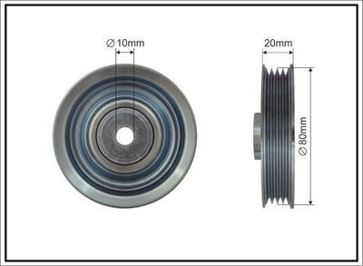 Parazīt-/Vadrullītis, Ķīļrievu siksna CAFFARO 500090